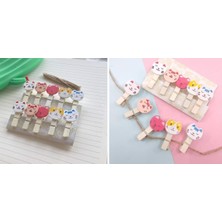 Arenes Ipli Mandallı Kedili Fotoğraf Albümü Kedi Kafası Şekilli Mandal - Lisinya