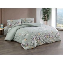 Kristal By Taçç Ranforce Bahar Adaçayı Çift Kişilik Nevresim Takımı