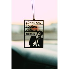 Özgürce Metal Müslüm Gürses Dikiz Aynası Süsü, Şık ve Özel Tasarım Oto Aksesuar