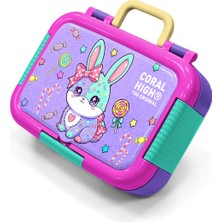 Coral High Kids Milka Su Yeşili Tavşan Desenli Paslanmaz Çelik Beslenme Kabı 39155