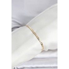 Arenes cm 14K Gold Renk Zincirli Model Kadın Bileklik - Lisinya
