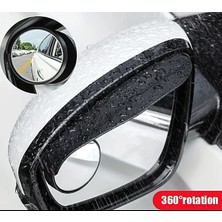 Özgürce Dış Yan Ayna ve Kör Nokta Ayna Yağmur Koruyucu Set, Karbon Tasarım 2'li