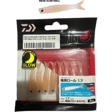 Daiwa Gekkabijin Chibi Roll 1.7inch 4cm Lrf Silikon Yem 8 Adet Weak Glow Krill