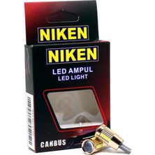 Özgürce 12V T10 LED Ampul Seti 27 Lümen Mercekli Beyaz Işık 2'li Paket