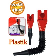 Özgürce Akrobat Plastik Benzin ve Mazot Sıvı Boşaltma Borusu Huni Aparatı