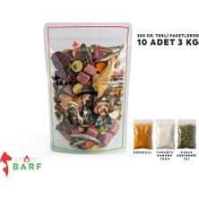 Barftr Smart Barf Köpek Maması 300 Gram Tekli Ambalajlarda 10 Adet 3 kg