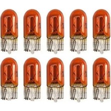 Özgürce 10 Adet T10 W5W Amber Turuncu Park Ampulü, Parlak ve Dayanıklı Set