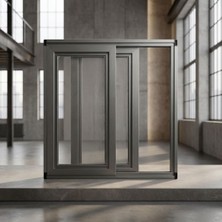 Palace Aluminium Novalux Premium Çift Raylı Akordeon (Plise) Sineklik — Pencere