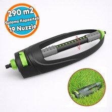 Nzb Çok Fonksiyonlu Tablalı Hareketli Su Fıskiyesi 19 Nozzle Dönerli Bahçe Çim Sulama Aparatı Plastik