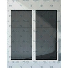 Palace Aluminium Double Akordeon Pileli Pilise Pencere