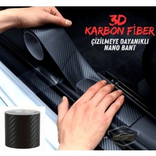 Özgürce 3D Karbon Folyo Eşik Koruma Bandı 7cm x 3m, Şık ve Güçlü Koruma