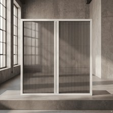 Palace Aluminium Çift Kapılı Akordeon Plise Sineklik – Pencere Sistemleri Için Premium Seri