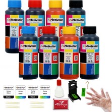 Perfection Hp Uyumlu Deskjet Ink Advantage 4300 Muadil Kartuş Dolum Seti 8 x 100 Gr. Kartuş No : 654