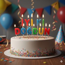 Deniz Party Store Mum Iyi  Ki Doğdun Kürdanlı Set Rengarenk