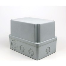 Fırıncı Depom 180X120X120 mm Etanj Buat Kutusu - Derin Tip Gri Plastik Elektrik Ek Kutusu (Pg Girişli)