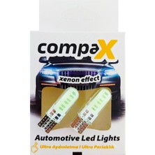 Özgürce Buz Mavisi 12V T10 LED Park Ampulü, 2'li Set, Dipsiz Tasarım