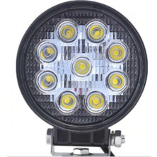 Özgürce 9 LED Yuvarlak Off Road Sis Farı Çalışma Lambası Projektörü