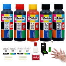 Perfection Hp Uyumlu Deskjet Ink Advantage 4300 Muadil Kartuş Dolum Seti 5 x 100 Gr. Kartuş No : 654