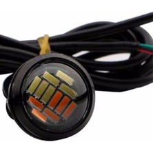 Özgürce Çift Renk Ayna Altı Kartal Göz LED Set Turuncu Beyaz 2'li