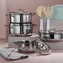 Aryıldız Aria Plus 8 Parça Tencere Set (18-20-22-24)