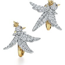 Asteria Jewelry Tiff Marka Model Kuş Küpe