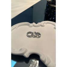 Asteria Jewelry Bal Peteği Üçlü Küpe