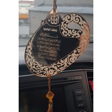 Özgürce Şık Pleksi Ayetel Kürsi Dikiz Aynası Süsü, Araba Dekorasyonu