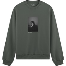 The Lucid Lab Keith Richards New York 1992 Oversize Sweatshirt - Antrasit