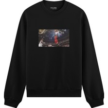 The Lucid Lab Michael Jordan Chicago Bulls 1997 Oversize Sweatshirt - Siyah
