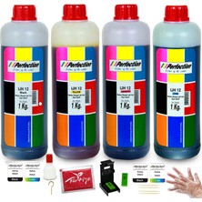 Perfection Hp Uyumlu Deskjet Ink Advantage 4300 Muadil Kartuş Dolum Seti 4 x 1000 Gr. Kartuş No : 654