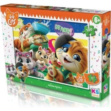  ks cat 714 kutuda 44 cats 100 parça karton puzzle