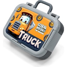 Coral High Kids Truck Desenli Paslanmaz Çelik Beslenme Kabı 39161