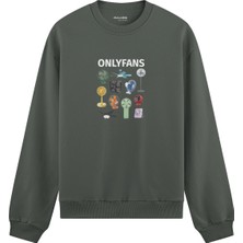 The Lucid Lab Onlyfans Oversize Sweatshirt - Antrasit