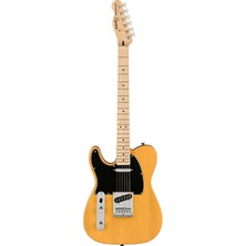 Squier 0378213550 Affinity Telecaster Lh Solak Elektro Gitar (Butterscotch Blonde - Akçaağaç Klavye) | Başlangıç Serisi Solak Oyuncular Için Klasik Telecaster Tasarımı