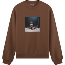 The Lucid Lab Muhammed Ali And Sonny Liston Usa 1965 Oversize Sweatshirt - Kahverengi
