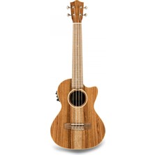 Lanikai Acs-Cet Akasya Tenor Elektro Ukulele (Profesyonel - Masif Üst Kapak) | Masif Akasya Üst Kapak, Cutaway (Kesik) Kasa, Kula Preamp ve Akort Cihazı | Ölçüler: Tenor Boy / 17 Perde