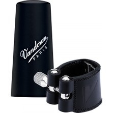 Vandoren LC21P Cuir Sib Klarnet Bek Deri Bilezik ve Kapak (Profesyonel) | 3 Farklı Baskı Plakası, Yumuşak ve Sıcak Tonlar, Tam Uyumlu Yapı