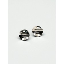 Asteria Jewelry Aynalı Model Plaka Küpe