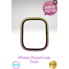 PSGT Apple Watch Ultra 49MM Uyumlu Taşlı Nano Cam Ekran Koruyucu Elmaslı