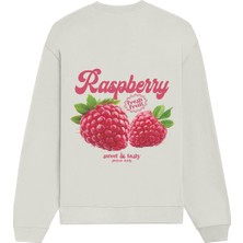 The Lucid Lab Raspberry Oversize Sweatshirt - Beyaz