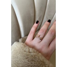 Asteria Jewelry Rose Gold Xuping Çivili Yüzük