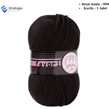 Ören Bayan Favori Örgü Ipi - Siyah - 1 Adet - ( Renk Kodu : 999 )