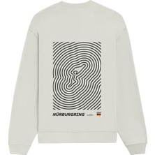The Lucid Lab Nürburgring Artwork Oversize Sweatshirt - Beyaz
