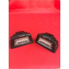 Özgürce Siyah Plaka Lambası, Ledli, 12-24V, Çiftli Set, Sağ ve Sol Paket