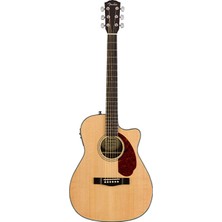 Fender 0970253321 CC-140SCE Concert Elektro Akustik Gitar (Naturel - Ceviz Klavye) | Classic Design Serisi Masif Ladin Kapak Fishman CD Preamp ve Konforlu Konser Tipi Gövde