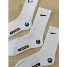 Ünlü Tenis Spor Coton Dikişsiz Komple Havlu 3 Çift