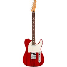 Fender 0140550514 Player Iı Telecaster Chambered Mahogany Elektro Gitar (Transparent Cherry - Gülağacı Klavye) | Modern Profesyonel Seri Kiraz Rengi Maun Gövde ve Modern Donanım