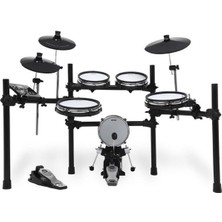 Hitman Hd-27 Dijital Davul Seti (Orta Seviye) | Hassas Pad Yapısı, Çok Sayıda Dahili Ritim ve Metronom, Kulaklık Çıkışlı Sessiz Çalışma Modu