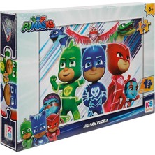  ks pj maskeliler 100 parça karton puzzle