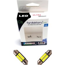 Özgürce 31MM Beyaz 16 Smd Sofit Oto LED Iç Aydınlatma Ampulü